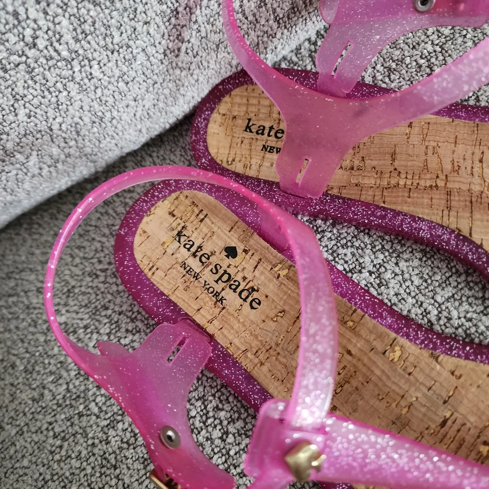Kate Spade Glitter Jelly Sandals